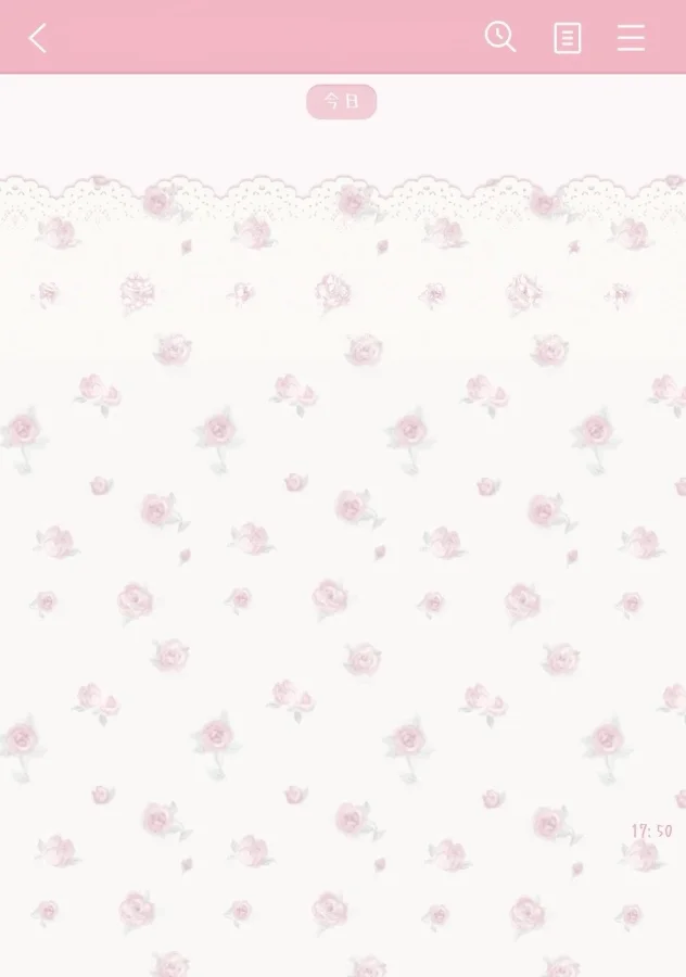 花柄LINE着せかえ プレビュー